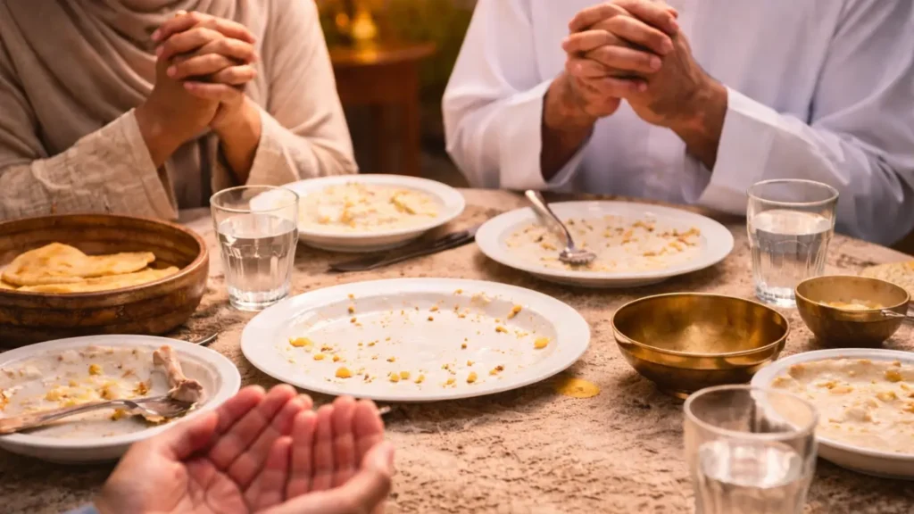 khana khane ke baad ki dua main